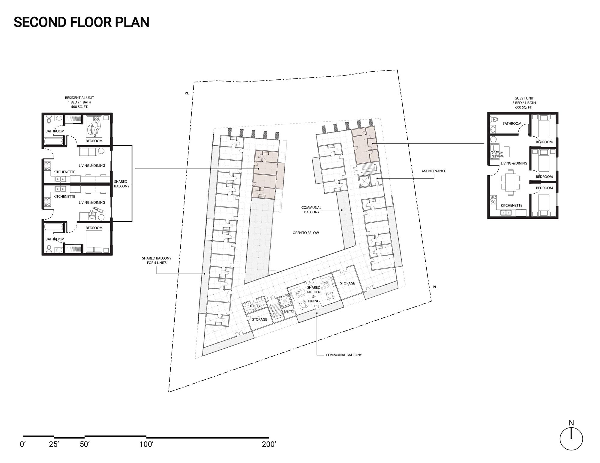 Second Floor Plan Drawing